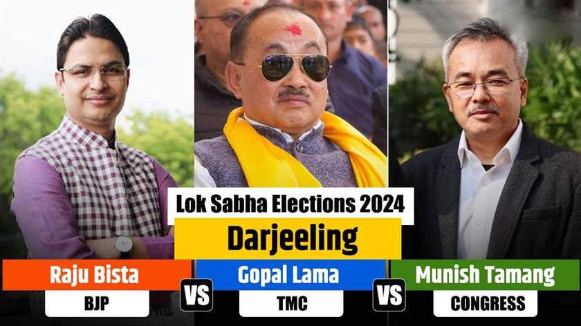दार्जिलिङ लोकसभा चुनाव 2024: भाजपाका राजु विष्ट त्रिकोणीय प्रतिस्पर्धामा कठिन कार्यको सामना